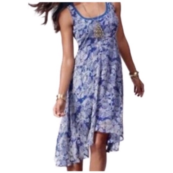CAbi Dresses & Skirts - CAbi Blue Willow 2 Piece Tank Dress Size M